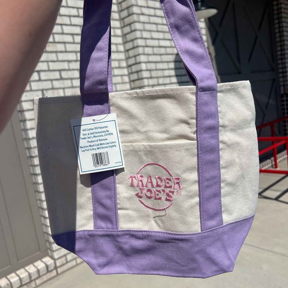 Purple Trader Joe’s Mini Tote